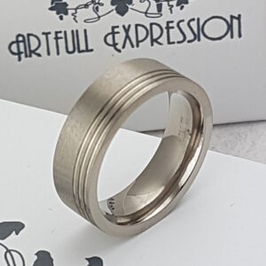 Gents Titanium Wedding Ring from Artfull Expression. Jewellery Quarter, Birmingham, UK