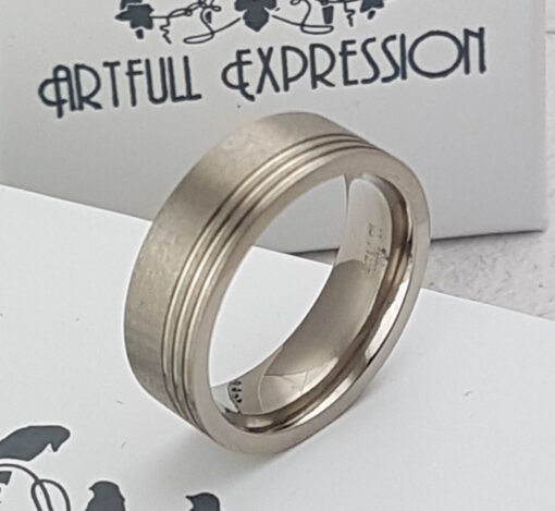 Gents Titanium Wedding Ring from Artfull Expression. Jewellery Quarter, Birmingham, UK