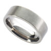 Personalised Titanium Flat Court Wedding Ring