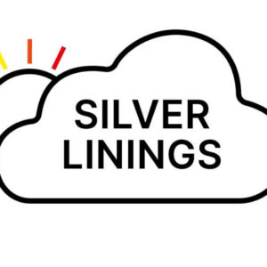 Silver Linings Bright coloured enamel and silver bar pendants branding image