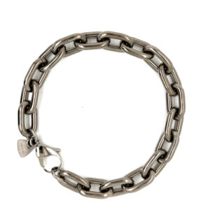 Gents Titanium Chain Bracelet. Delivered UK & Worldwide.