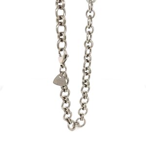 Ladies Titanium Chain Necklace. Delivered UK & Worldwide.